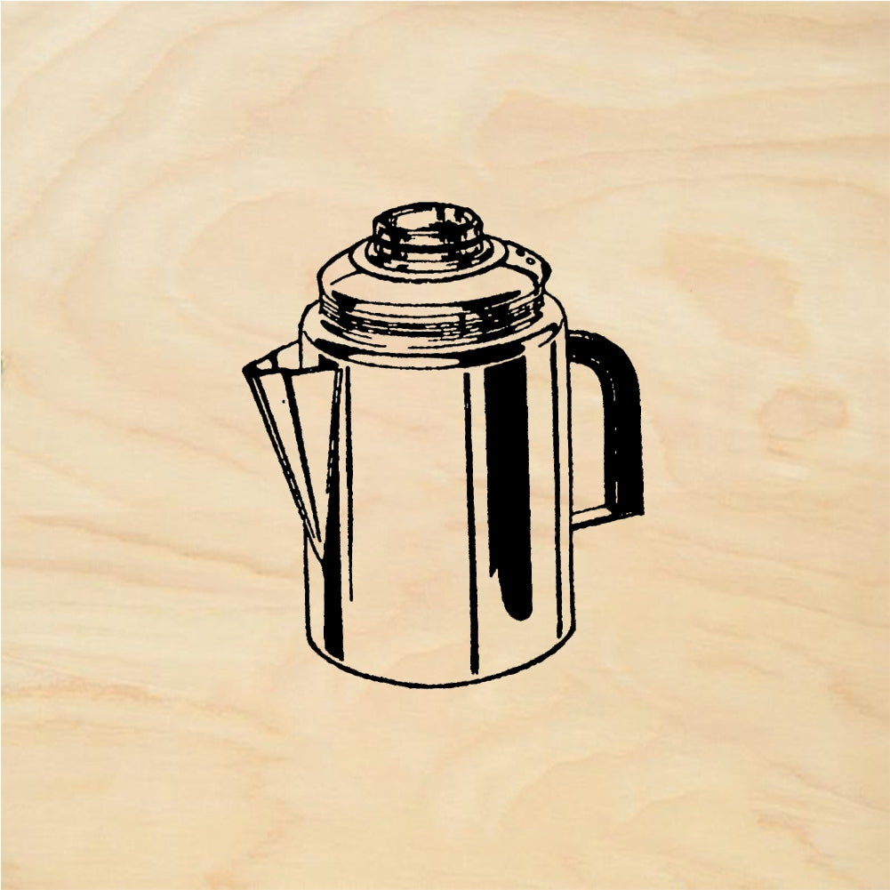 StampaFe Coffee pot GG Coffee Pot - Rubber Stamp 1.25 x 1.5