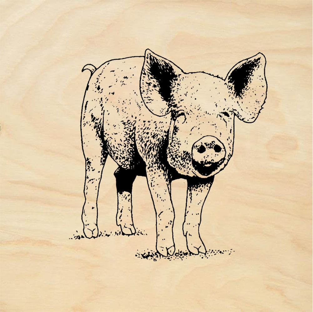 StampaFe Piglet - Rubber Stamp 1.5 x 0.75