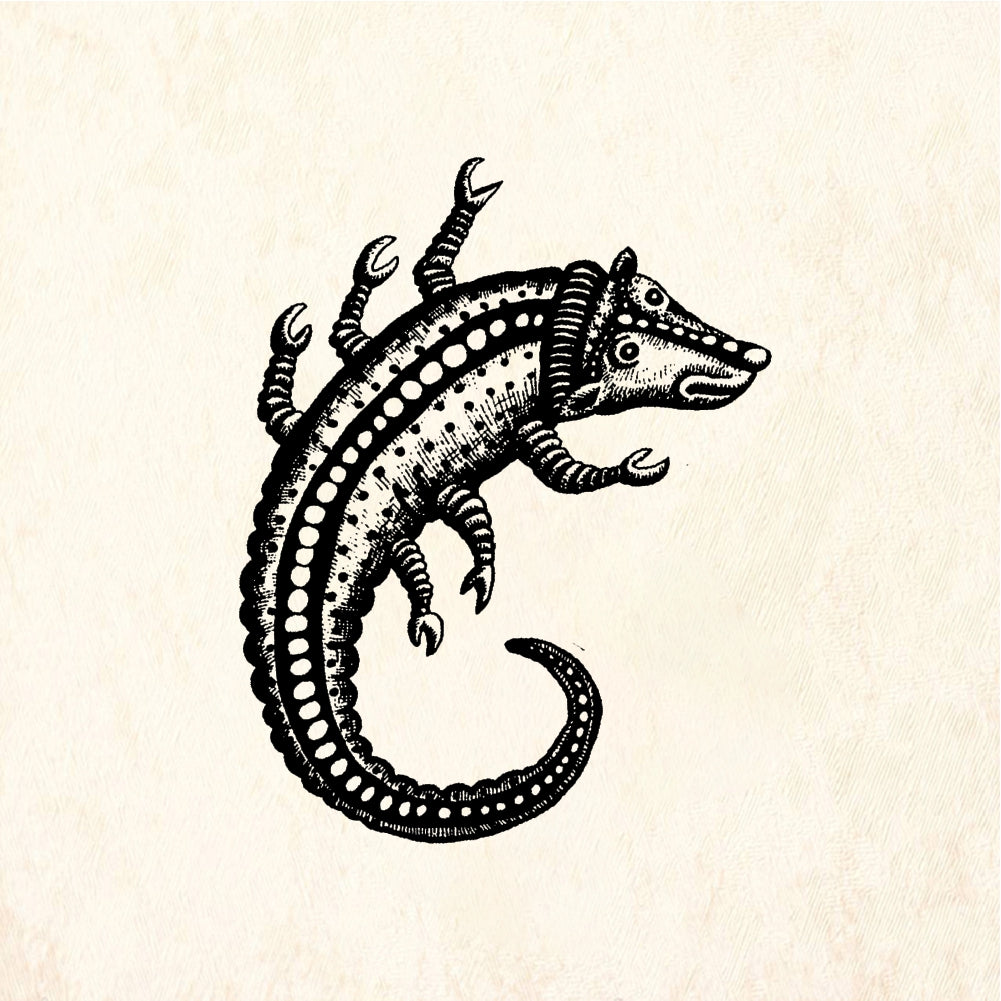 StampaFe Medieval Beastie - Rubber Stamp 1.75 x 2.5