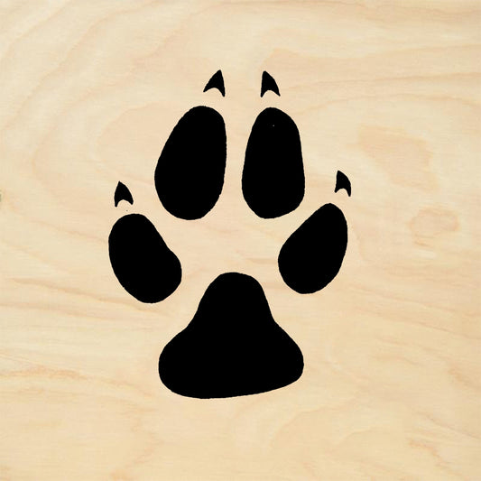 StampaFe Dog paw print, lg. Large Dog Paw Print - Rubber Stamp 1.75 x 1.75