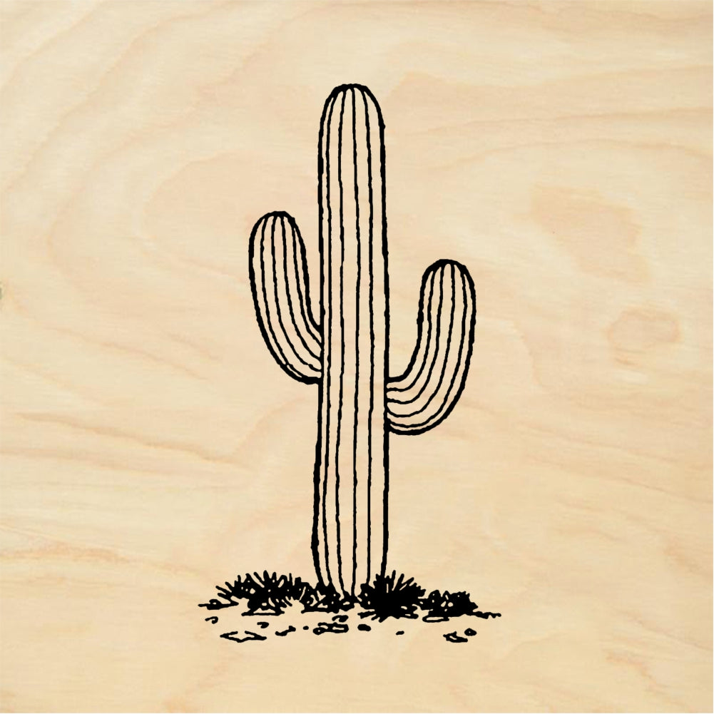 StampaFe Saguaro Small - Rubber Stamp 0.75 x 2.5