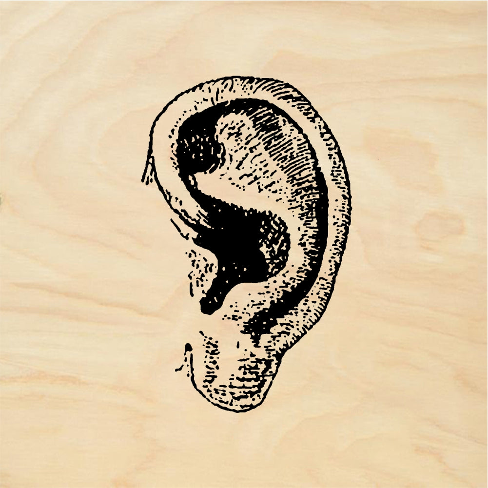 StampaFe Ear, right Ear - Rubber Stamp 1 x 0.75