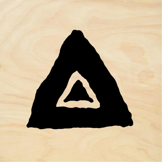 StampaFe Dark Triangle - Rubber Stamp 1.5 x 1