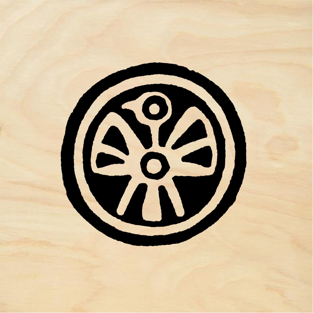 StampaFe Circle bird - Rubber Stamp 1.25 x 1.25