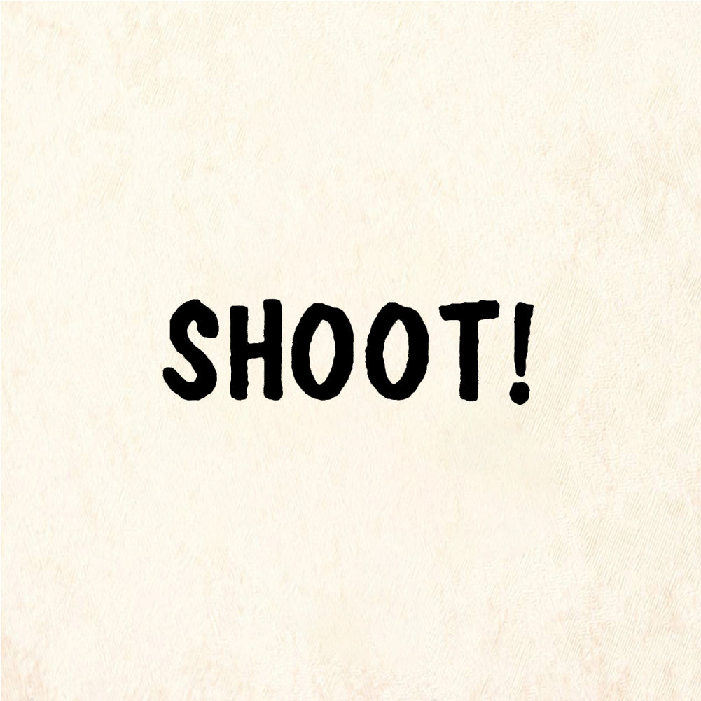 StampaFe SHOOT! Text - Rubber Stamp 1.25 x 0.5
