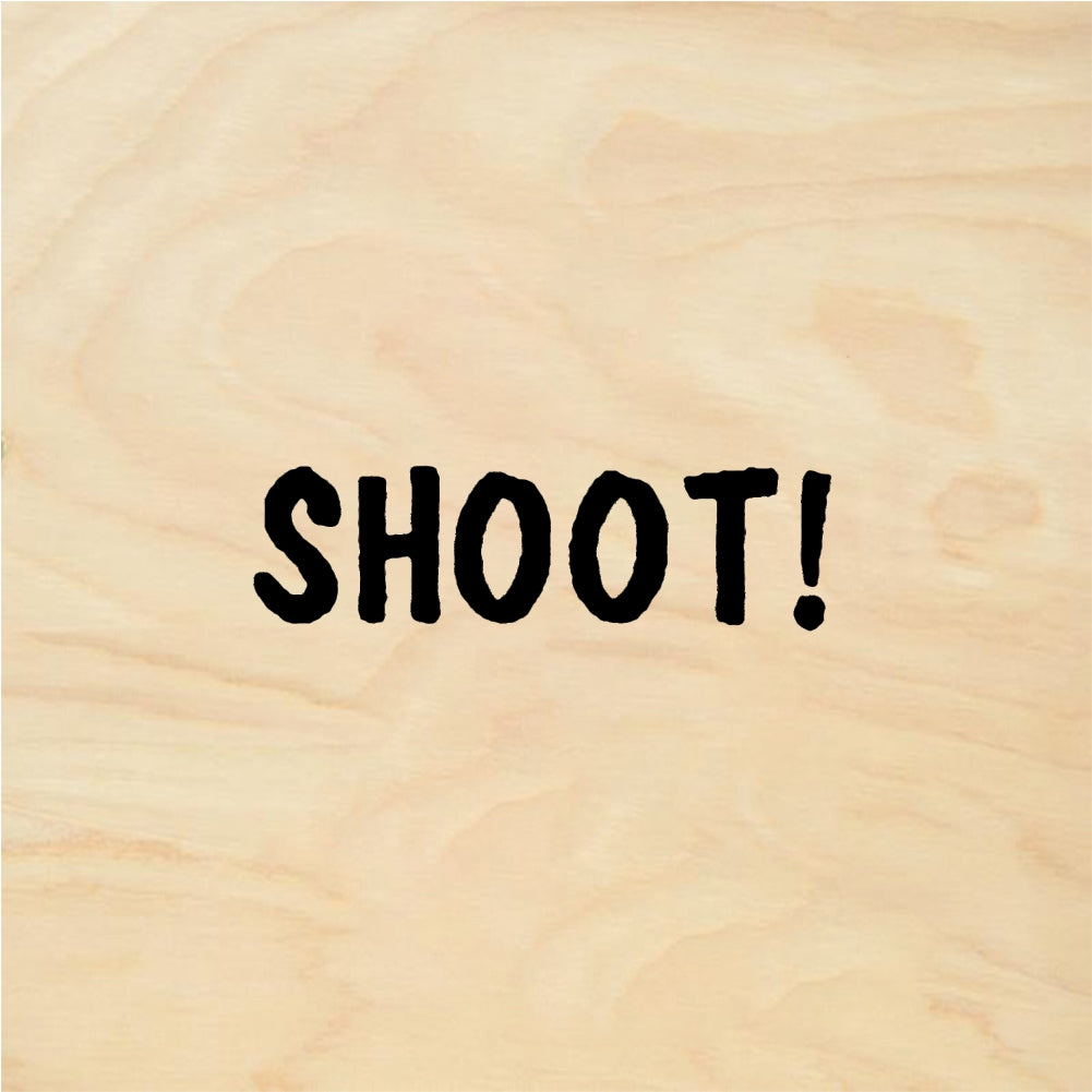 StampaFe SHOOT! Text - Rubber Stamp 1.25 x 0.5