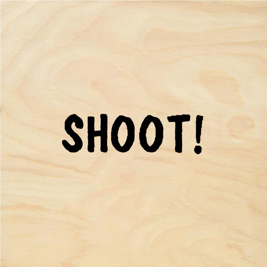 StampaFe SHOOT! Text - Rubber Stamp 1.25 x 0.5