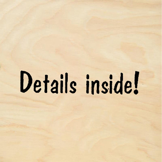 StampaFe Details inside! Details Inside - Rubber Stamp 0.75 x 0.5