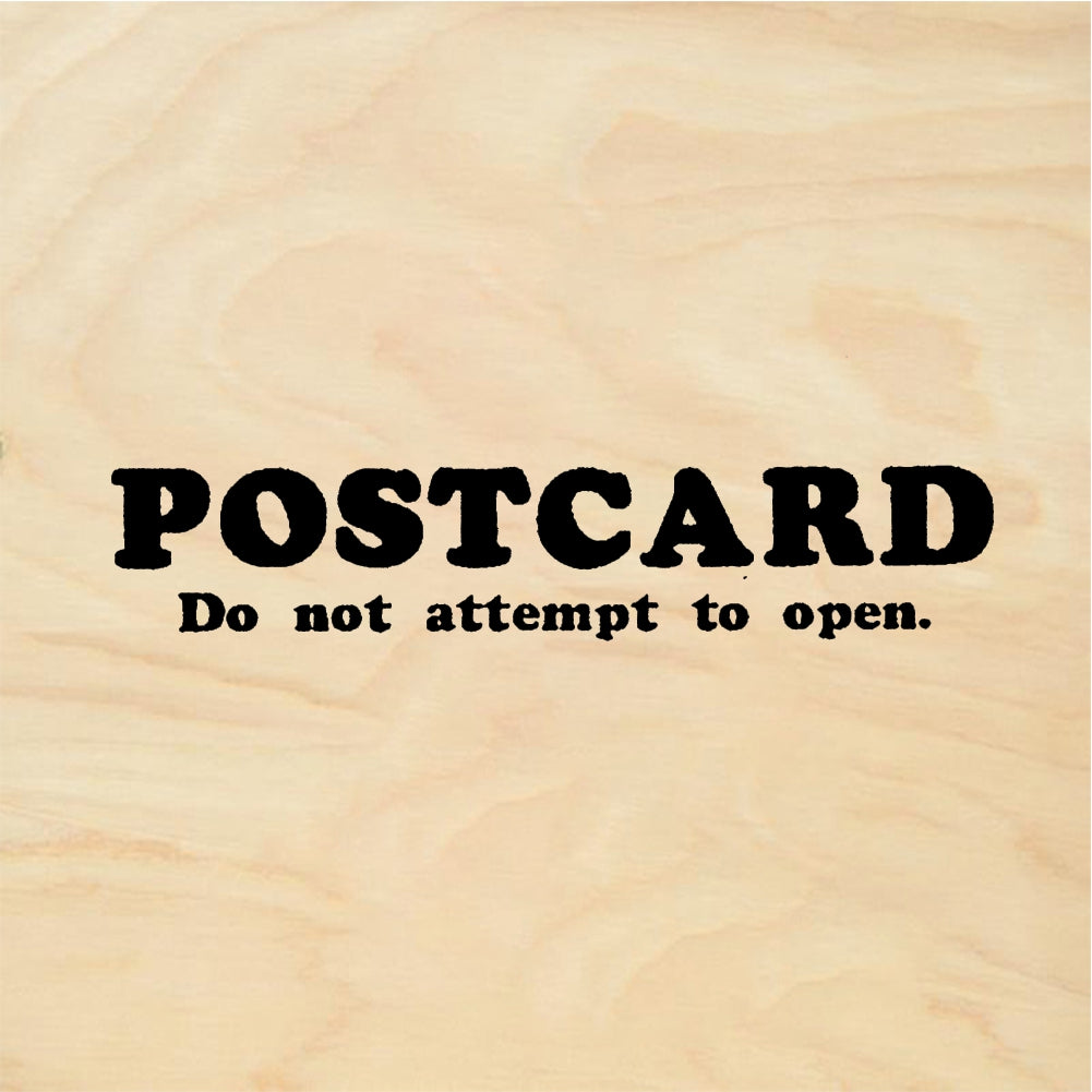 StampaFe POSTCARD, do not open Do Not Open Postcard - Rubber Stamp 1.5 x 0.5