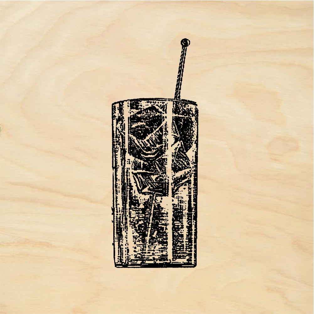StampaFe Highball Glass - Rubber Stamp 1 x 1.5