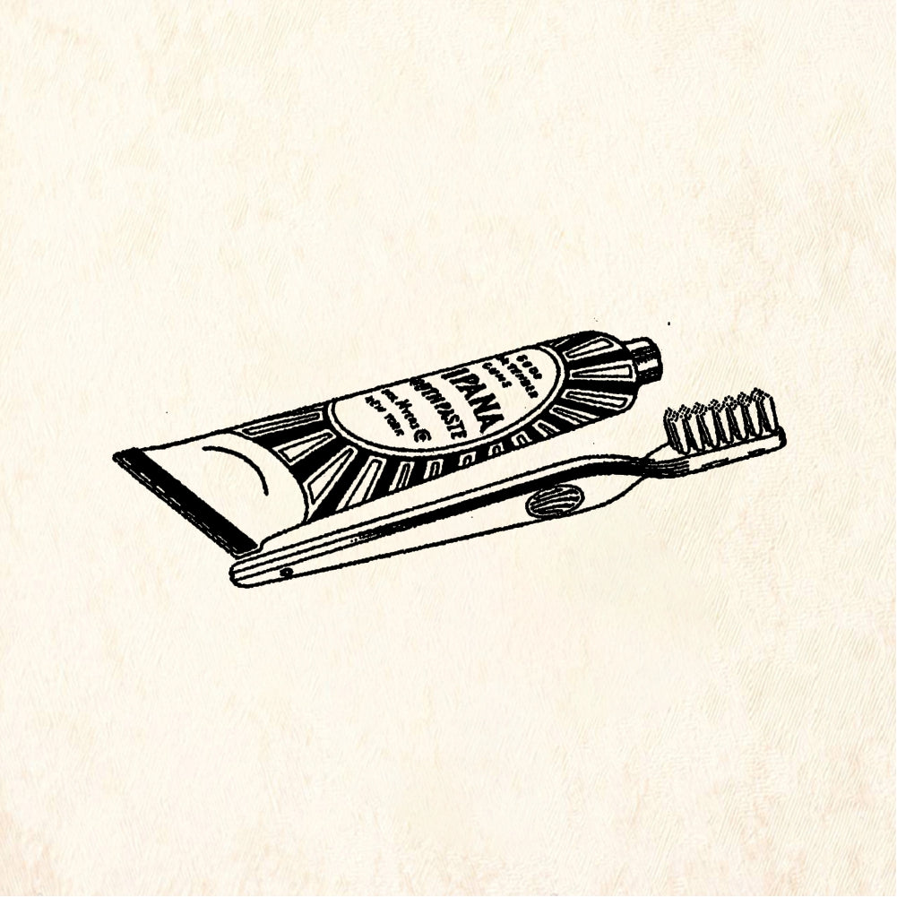 StampaFe Ipana toothpaste - Rubber Stamp 1.75 x 1