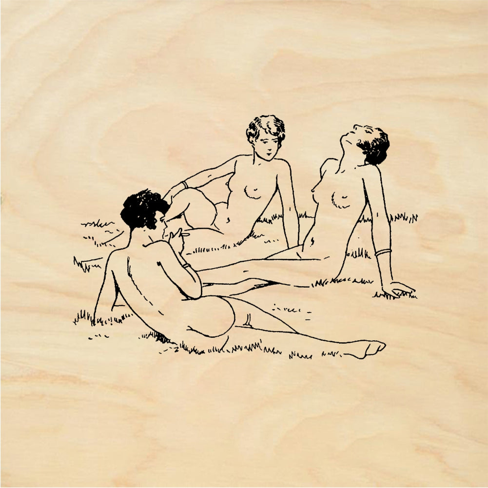 StampaFe Sunbathing Woman - Rubber Stamp 2 x 1.5