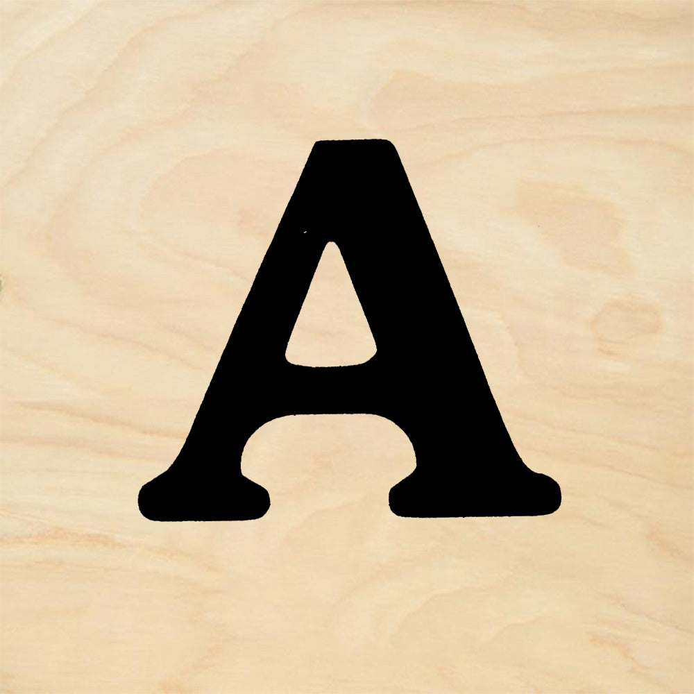 StampaFe Bold Letter A - Rubber Stamp 1 x 1.25