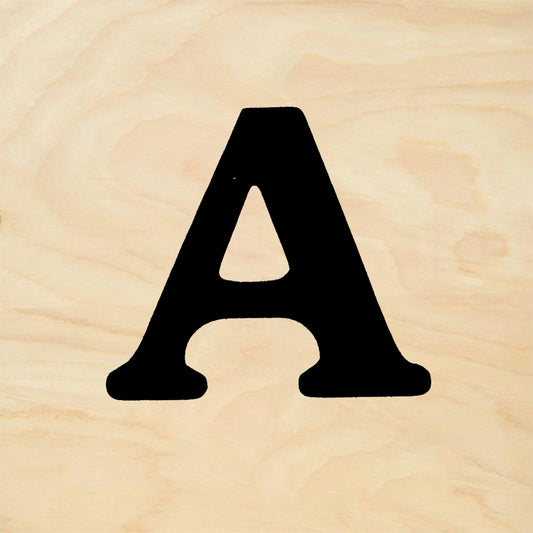StampaFe Bold Letter A - Rubber Stamp 1 x 1.25