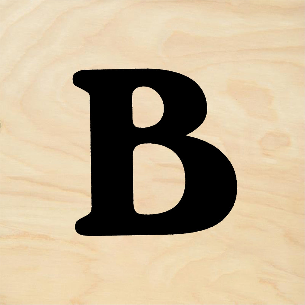 StampaFe Bold Letter B - Rubber Stamp 1 x 1.25