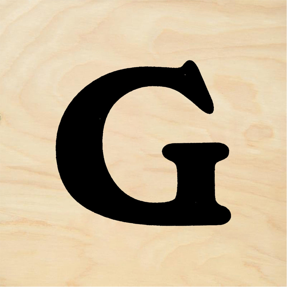 StampaFe Bold Letter G - Rubber Stamp 1 x 1.5