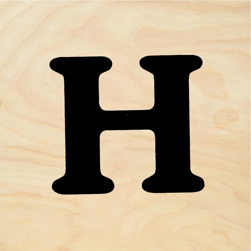 StampaFe Bold Letter H - Rubber Stamp 1 x 1.5
