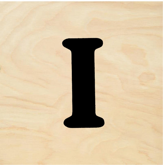 StampaFe Bold Letter I - Rubber Stamp 0.5 x 1.5