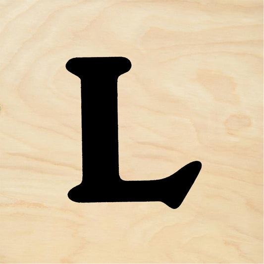StampaFe Bold Letter L - Rubber Stamp 1 x 1.5