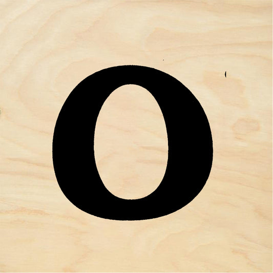 StampaFe Bold Letter O - Rubber Stamp 1 x 1.5