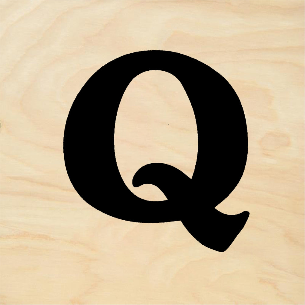StampaFe Bold Letter Q - Rubber Stamp 1.5 x 1.5