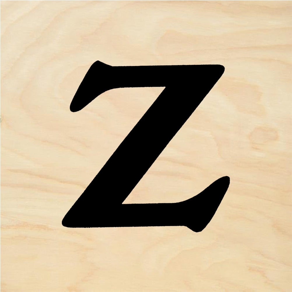 StampaFe Bold Letter Z - Rubber Stamp 1.25 x 1.5