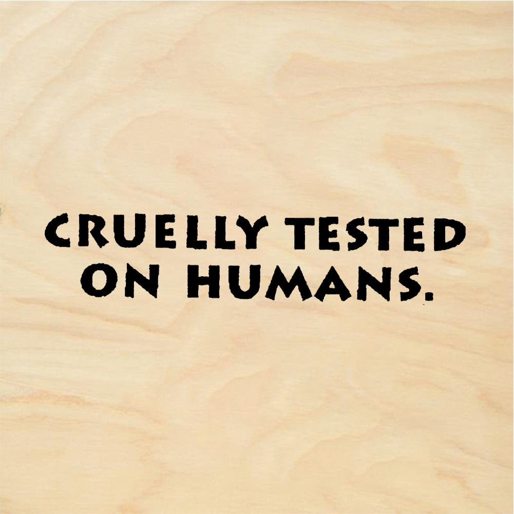 StampaFe CRUELLY TESTED ON HUMANS Cruelly Tested - Rubber Stamp 1.5 x 0.25