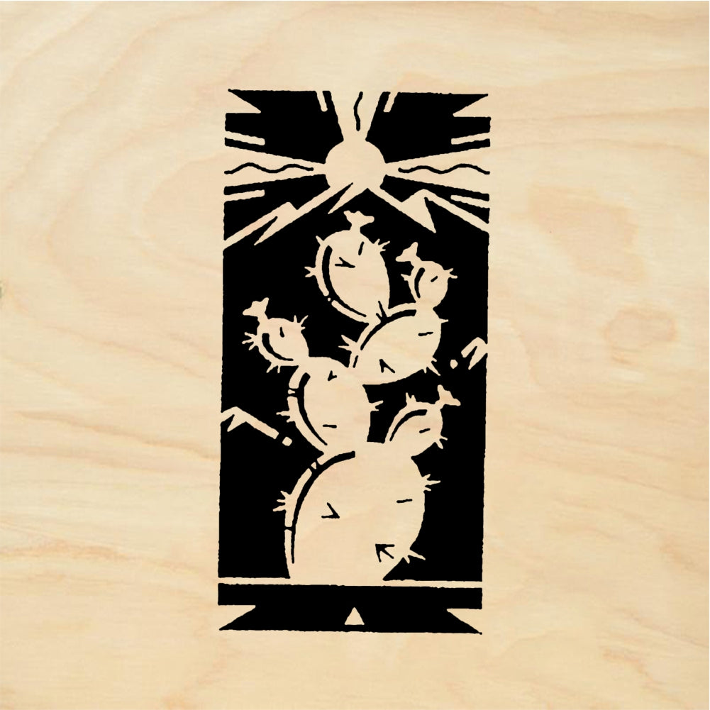 StampaFe Deco prickly pear - Rubber Stamp 1.25 x 1.75