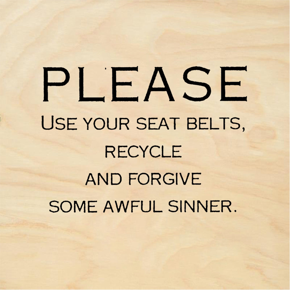 StampaFe PLEASE use your seat belts - Rubber Stamp 1 x 1.25