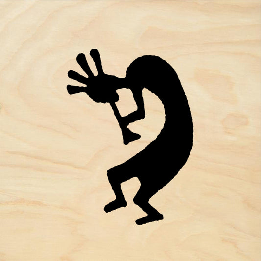 StampaFe Regular koko, left Kokopelli Facing Left - Rubber Stamp 1.5 x 1.25