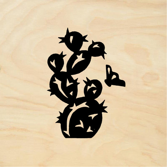StampaFe Two-part prickly pear - Rubber Stamp 1.25 x 1.5