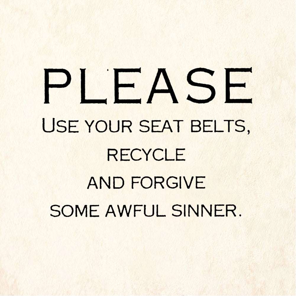 StampaFe PLEASE use your seat belts - Rubber Stamp 1 x 1.25