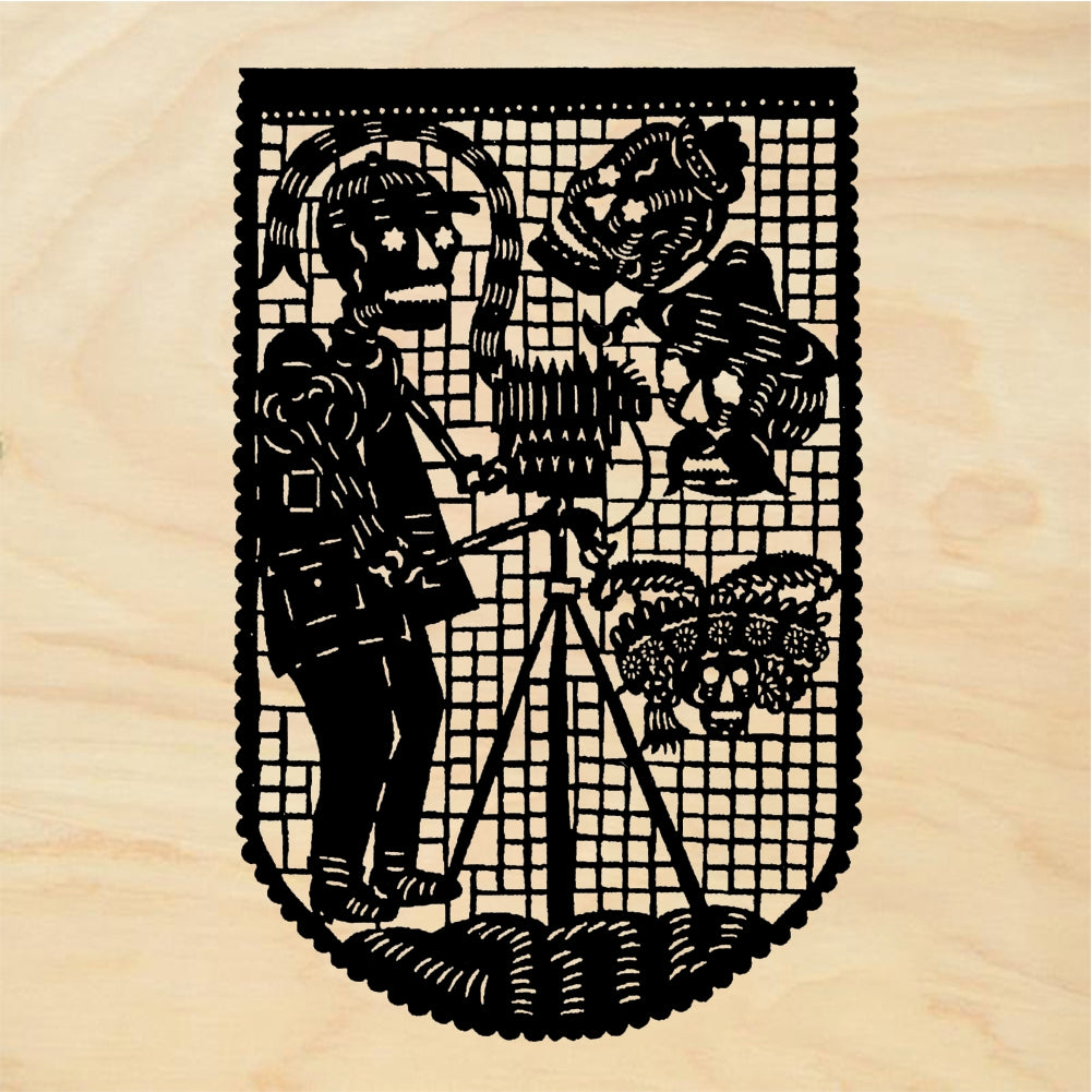 StampaFe Papel Picado Rubber Stamp 2 x 3
