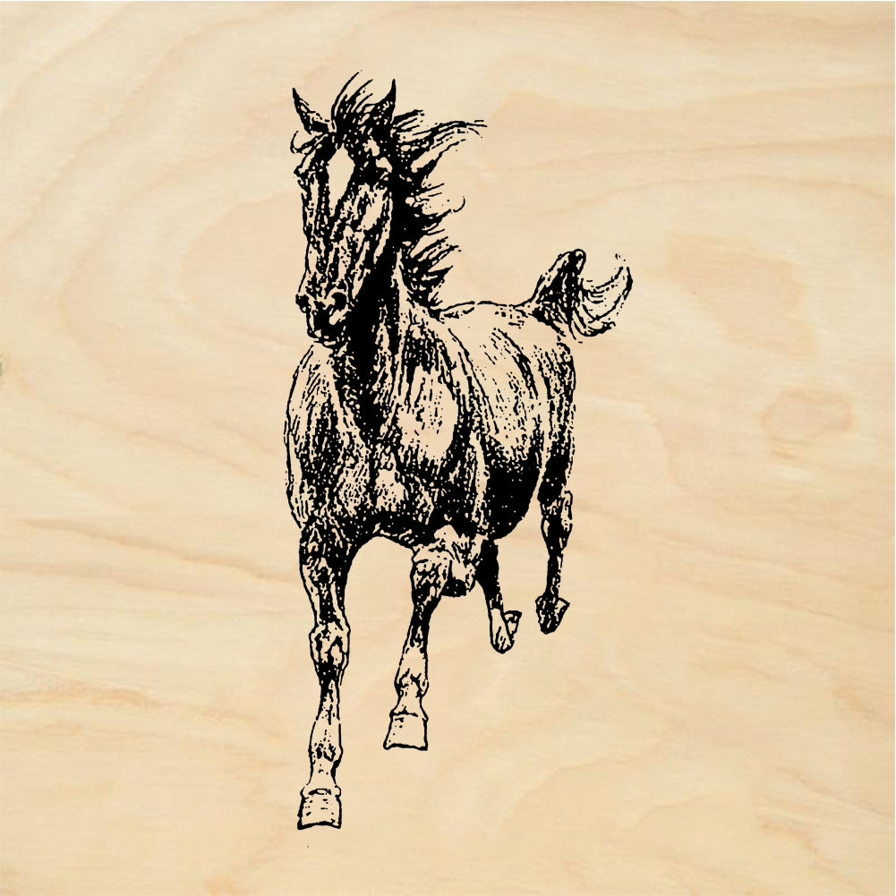StampaFe Galloping horse - Rubber Stamp 1.75 x 1.75