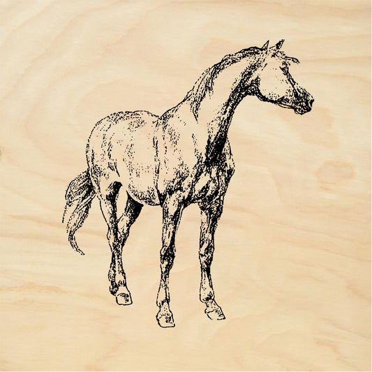 StampaFe Standing horse - Rubber Stamp 2.25 x 2
