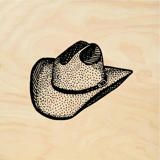 StampaFe Cowboy Hat - Rubber Stamp 1.5 x 1