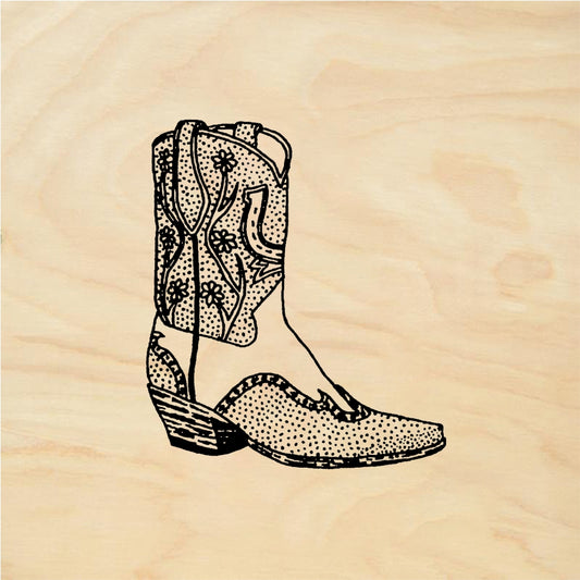 StampaFe Cowboy Boot - Rubber Stamp 1.25 x 1.5
