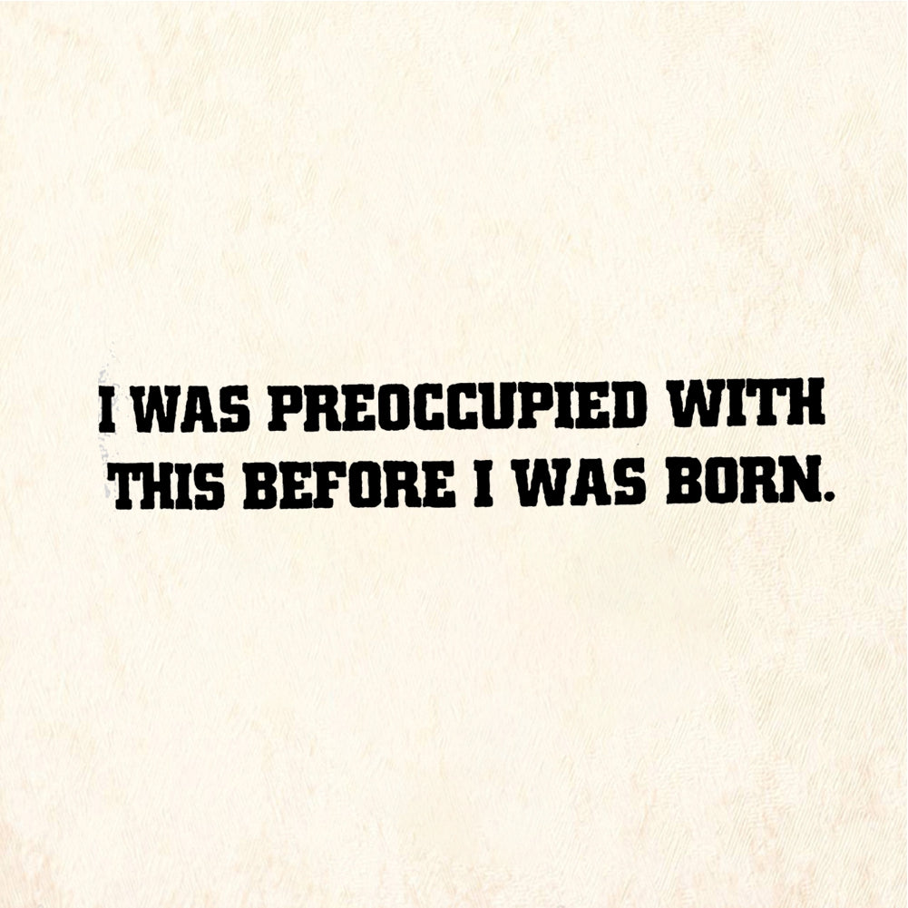 StampaFe I Was Preoccupied with This Before I Was Born - Rubber Stamp