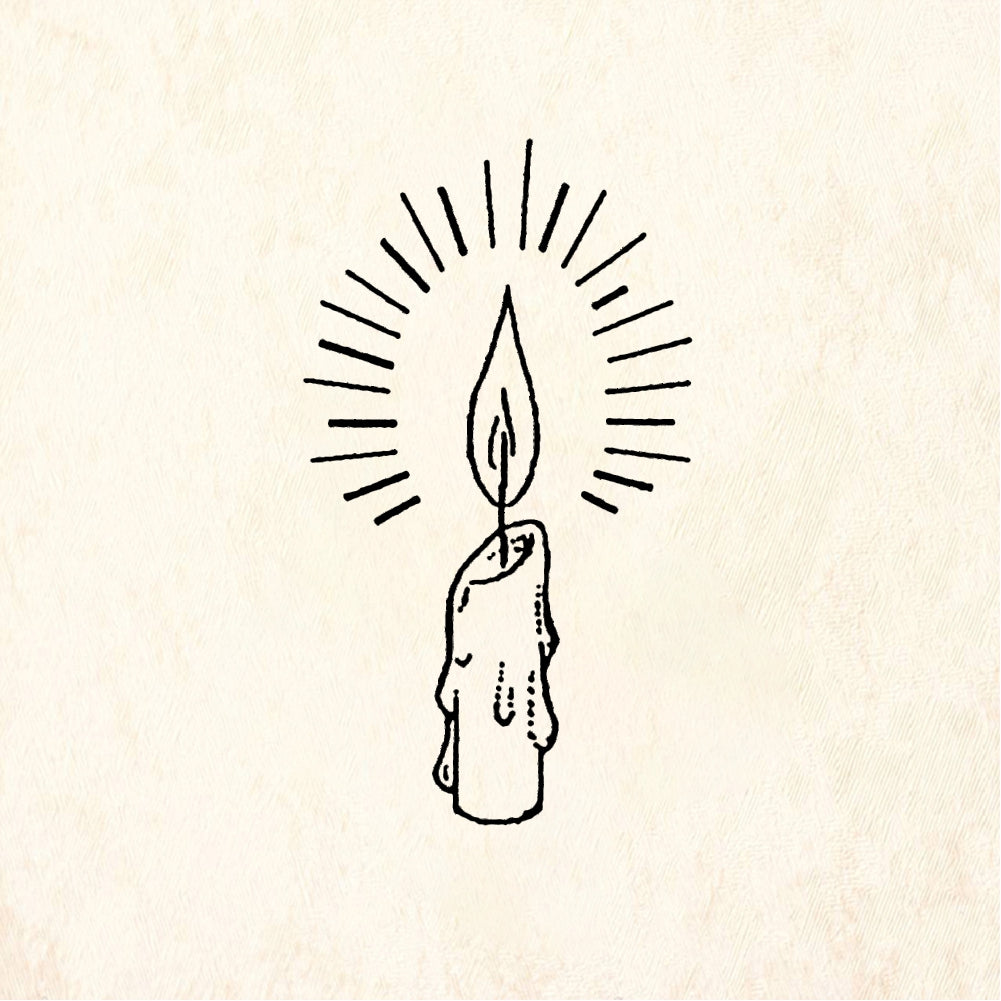 StampaFe Candle - Rubber Stamp 1 x 1