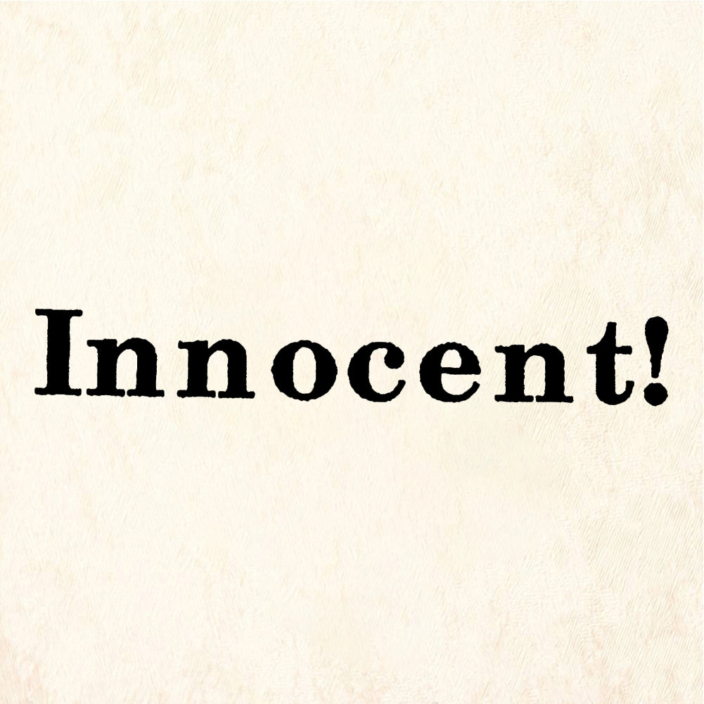 StampaFe Innocent! Text Banner - Rubber Stamp 2 x 0.5