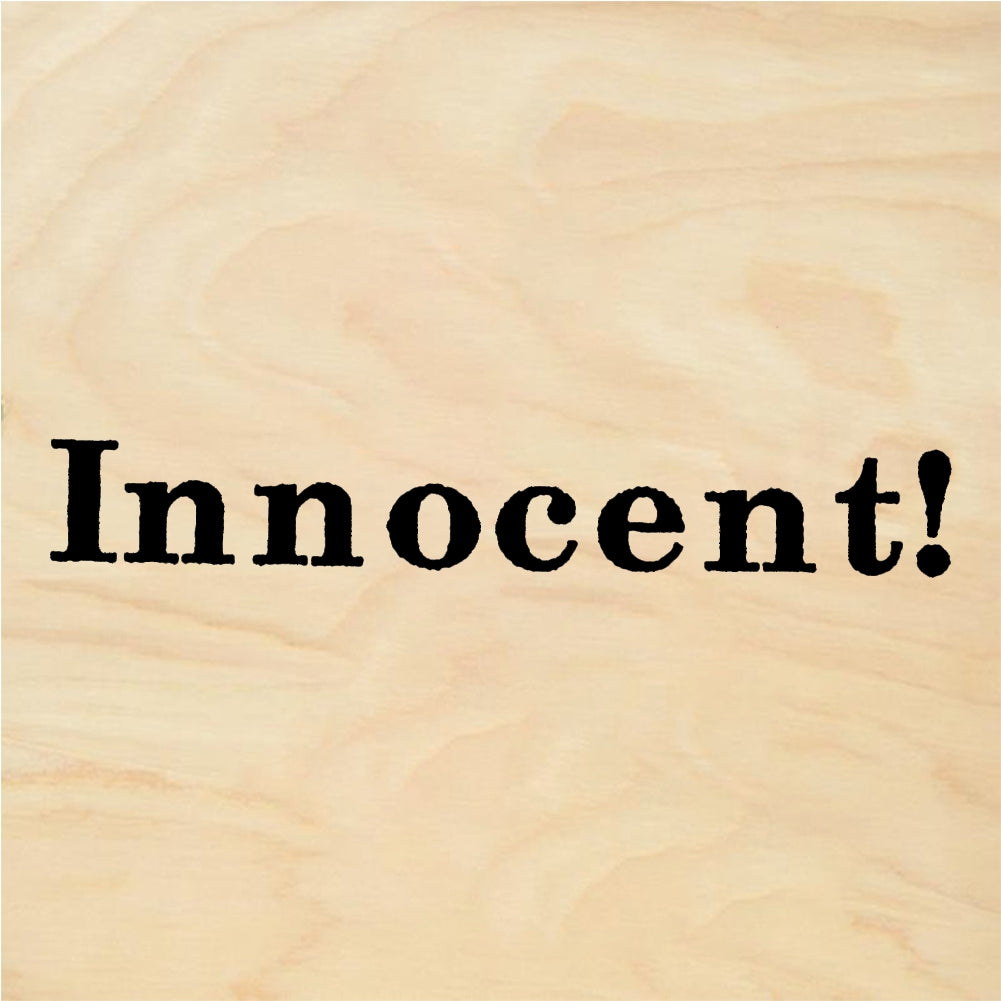 StampaFe Innocent! Text Banner - Rubber Stamp 2 x 0.5