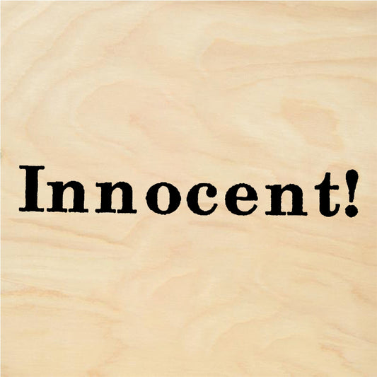 StampaFe Innocent! Text Banner - Rubber Stamp 2 x 0.5