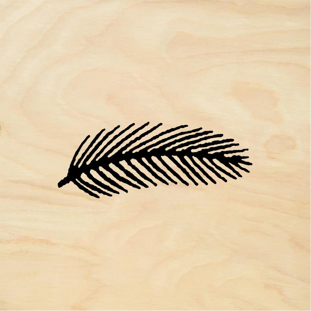 StampaFe Teeny feather - Rubber Stamp 1.25 x 0.5