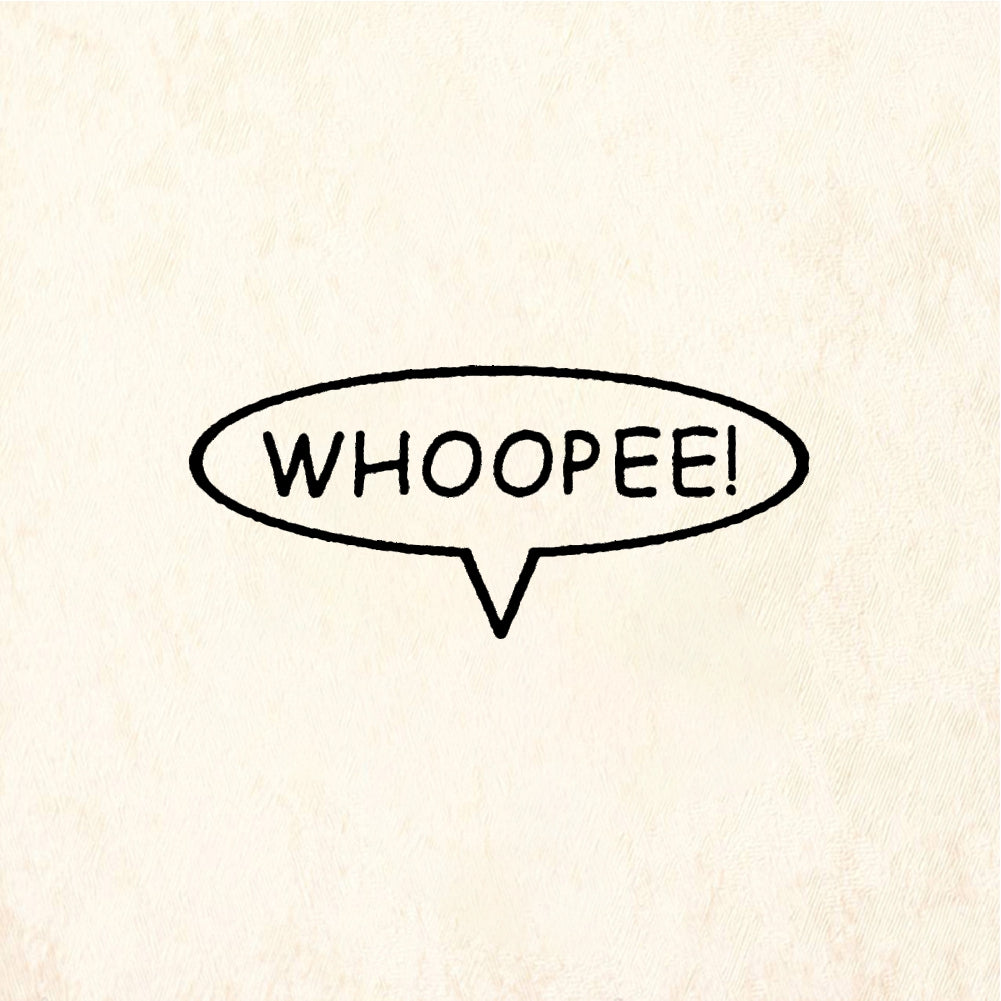 StampaFe WHOOPEE! Text - Rubber Stamp 1.5 x 0.5