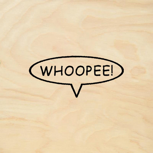 StampaFe WHOOPEE! Text - Rubber Stamp 1.5 x 0.5