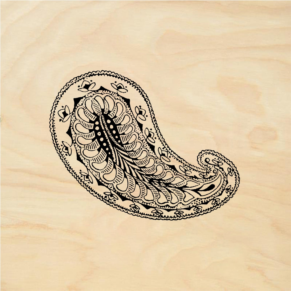StampaFe Indian paisley - Rubber Stamp 1.25 x 1.25