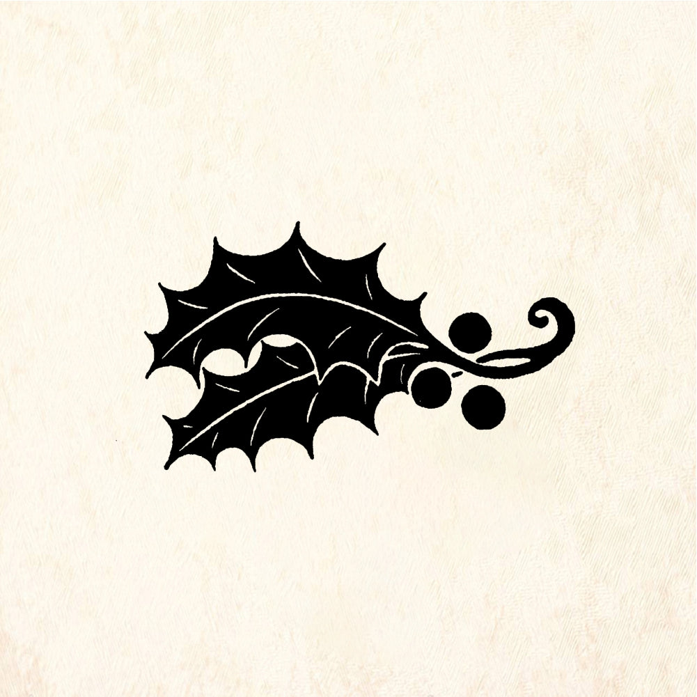 StampaFe Dark holly - Rubber Stamp 1.75 x 1.5