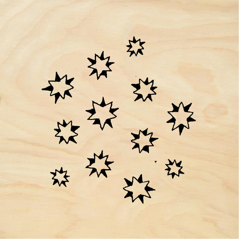 StampaFe Star group - Rubber Stamp 0.75 x 1