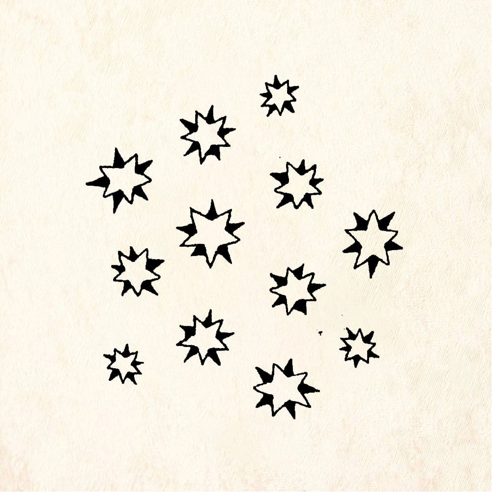 StampaFe Star group - Rubber Stamp 0.75 x 1