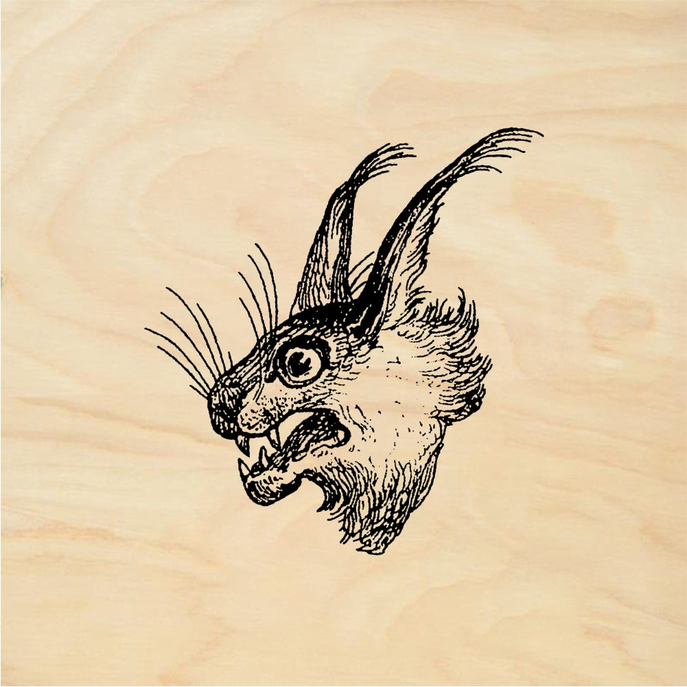 StampaFe Tufted-Ear Cat Head - Rubber Stamp 1.25 x 1.5
